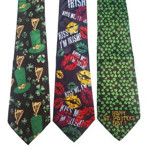 St. Patrick's Day Ties #44 - Lot of 3 Novelty Neckties NWT Going out of Business